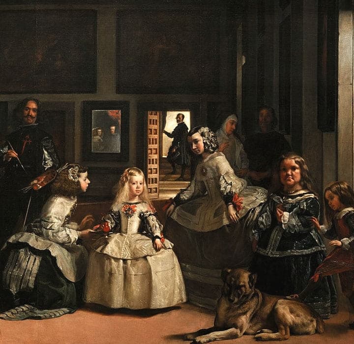 Las Meninas (Diego Velázquez) before restoration